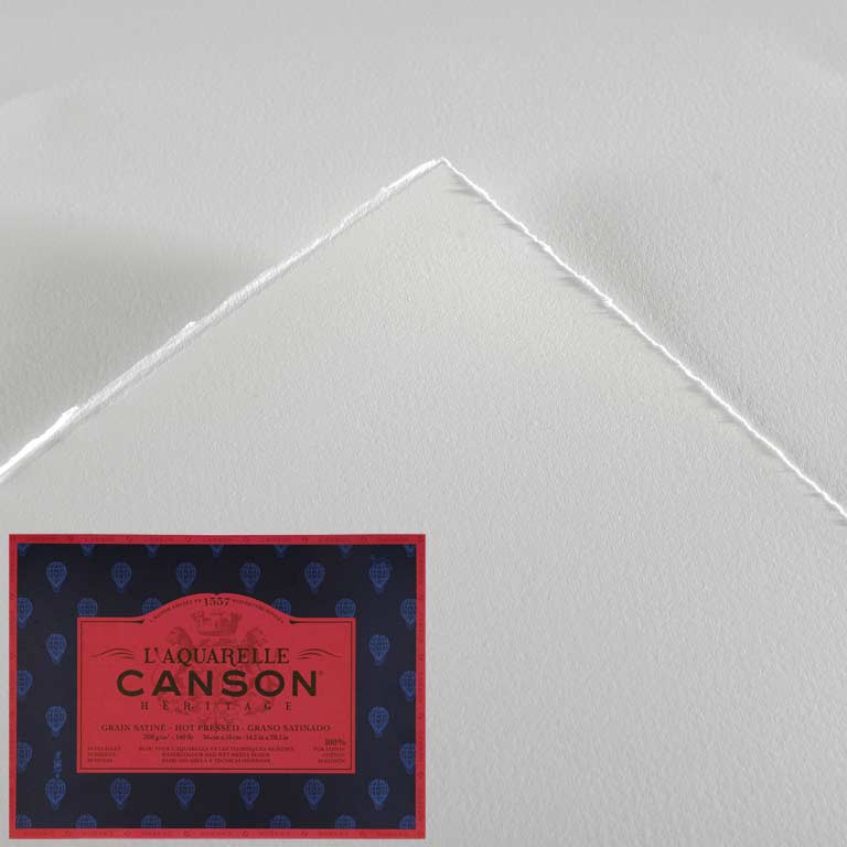 Canson Heritage akvarell papír tömb 300 g/m2 hot pressed fotó