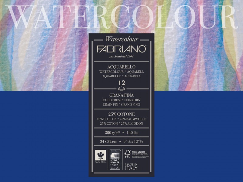 Fabriano Watercolour tömb 300 g/m2 fotó