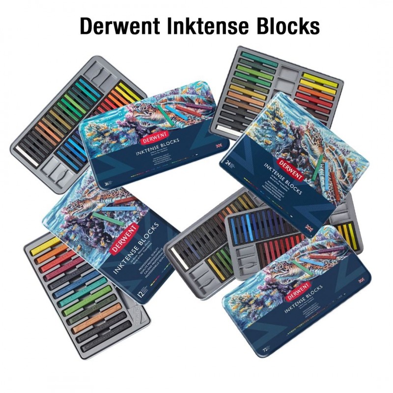 Derwent Inktense Blocks tinta rúd készletfotó