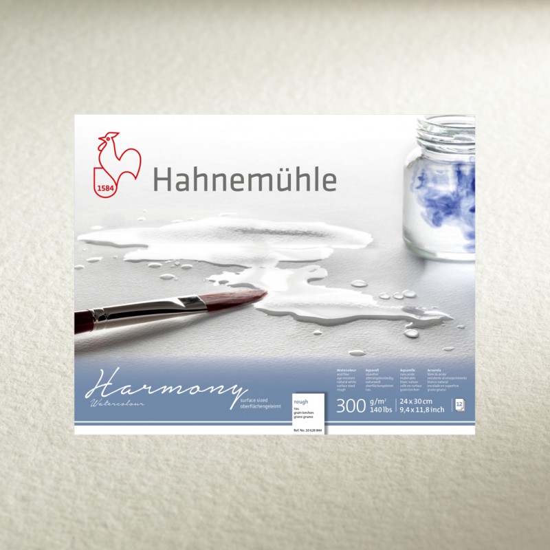 Hahnemühle Harmony akvarell papír tömb 300 g/m2 roughfotó